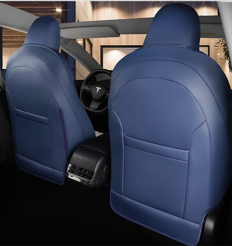 Suitable for Tesla Model 3Ysx Leather Seat Covers, Suitable for All Seasons, Breathable and Wear-Resistant Leather Pvc Seat Cushions for Export