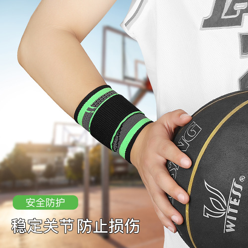 Outdoor Sports Elastic Knit Breathable Wrist Support for Weightlifting Fitness Basketball Wrist Guard Wholesale