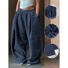 Q 37246 High waist straight women's pants ����ֱͲŮʿ���п�