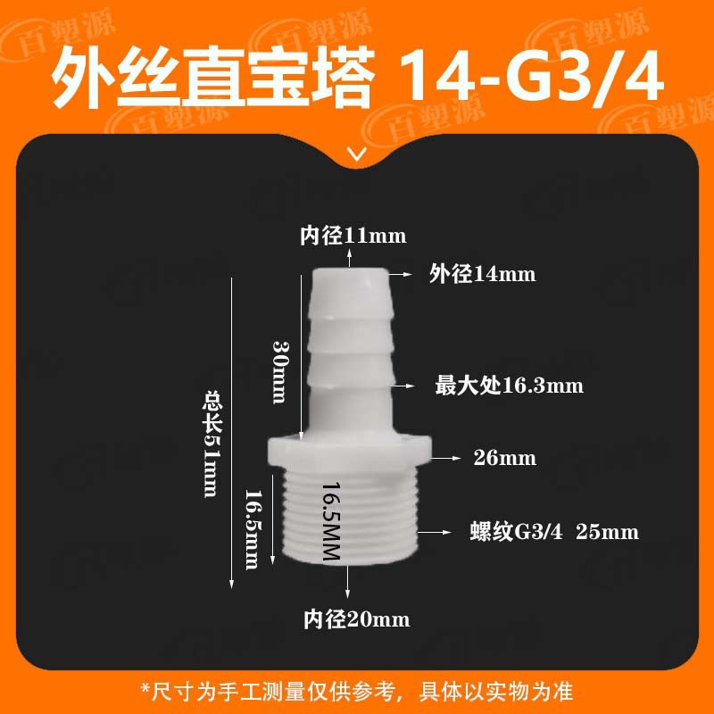 Переходник Qiqi hardware 14мм - G3/4
