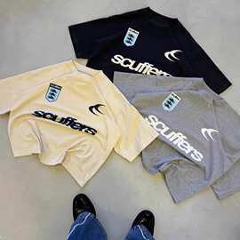 西班牙街头潮品牌印刷男女冲浪度假休闲t恤时尚品牌