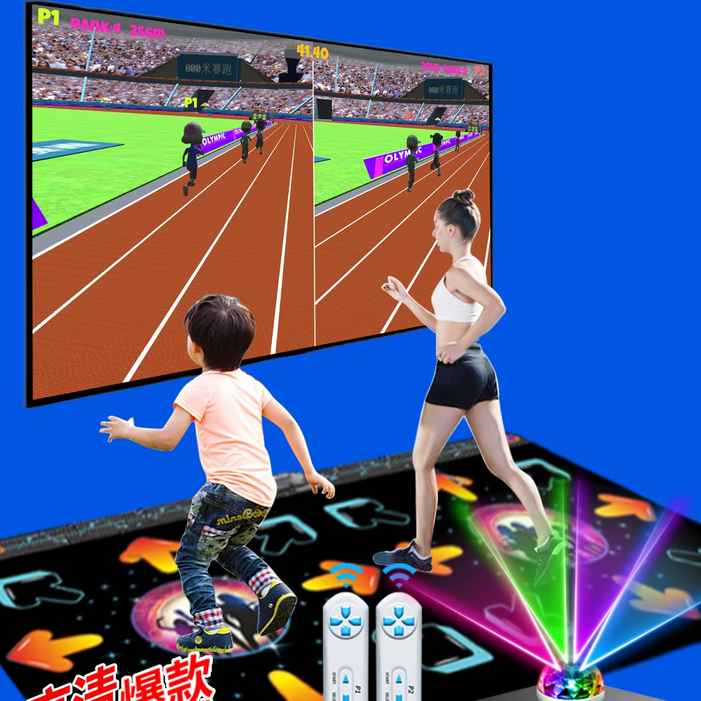 Бесплатная доставка для всех танцевальных залов, танцевальных ковриков высокой четкости, интерфейса ТВ, детских танцевальных машин, домашних беговых игр, соматосенсорных двойных.