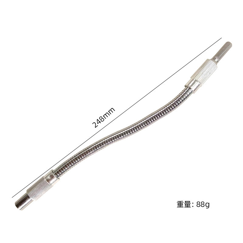 150/200/300/400mm六角ハンドル金属ソフトシャフト電気ドリル変向ドライバーソケット内六角ジョイント|undefined