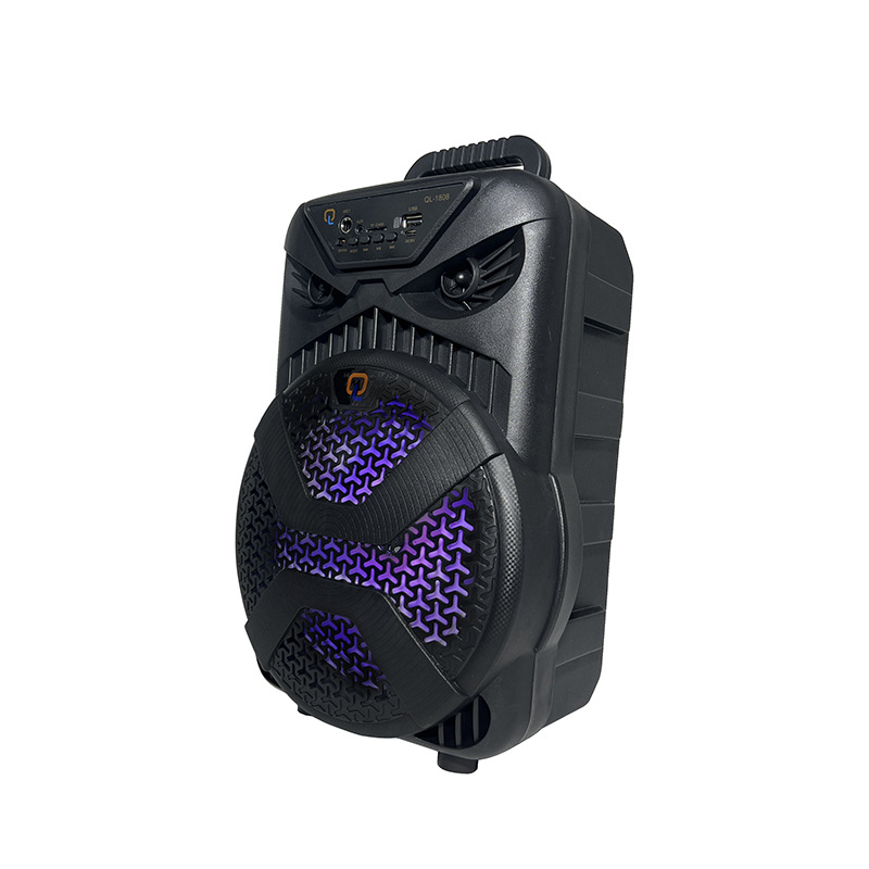 Fábrica de exportación directa de altavoces de 8 pulgadas 10W rodilla portátil de rueda universal Bluetooth con cable sin MOQ