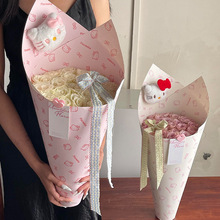 KT猫卡通书包挂件钥匙扣玩偶花束鲜花配件胸针挂饰装饰花艺店批发