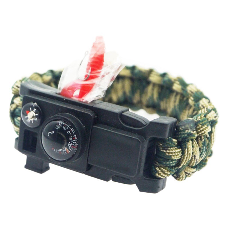 Cross-border Umbrella Rope Bracelet Outdoor Tactical Defense Bracelet Knife Field Equipment Special Forces Multifunctional Woven Bracelet