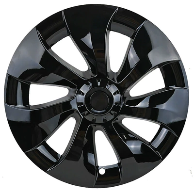 Hub cover — to Tesla Modely wheel hub - 19-inch-cyclone-right-bright-black-one