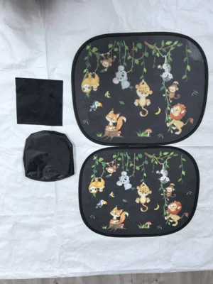Heat Insulation Curtains, Cartoon Car Side – Sun shade - 4436-little-mouse