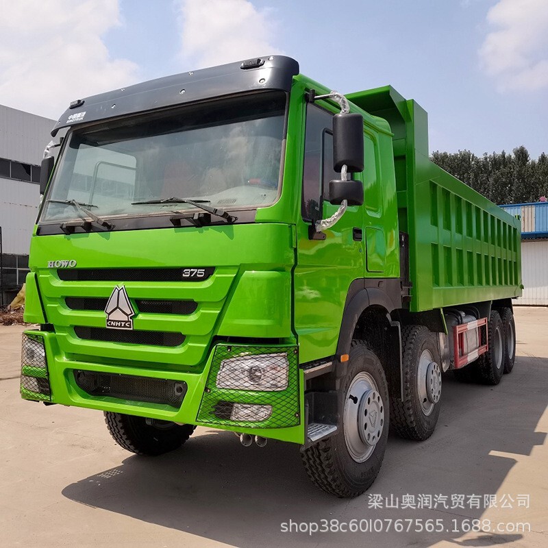 Long-Term Sale of Howo Dump Trucks 8*4 Mining Engineering Trucks 375 Horsepower Port Dock Transport Vehicles