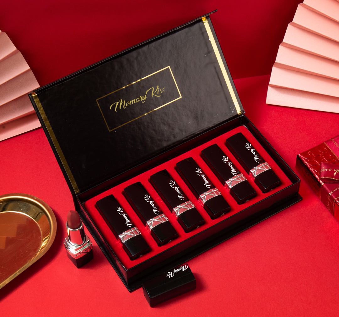 Source manufacturer of six-color hard case lipstick gift set, matte velvet lipstick wholesale