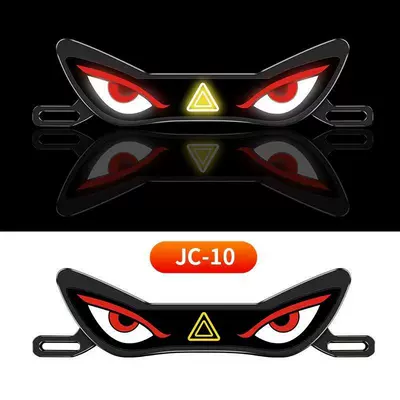 Nömrə qabı, Triangular Semicircular Flashing Devil Eye - jc-10-wired-motorcycle-license-plate-light