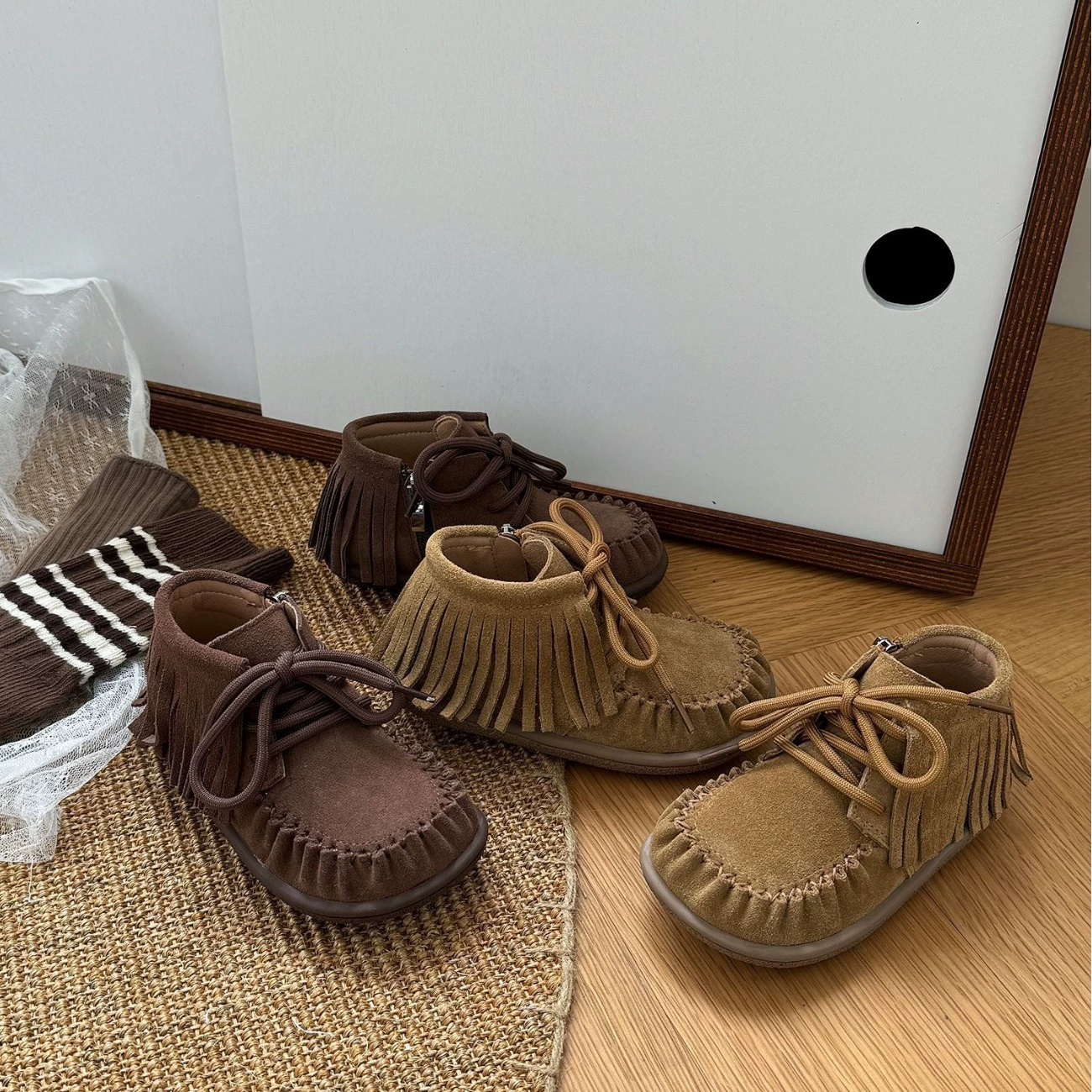 Детская обувь Demi-season children's shoes, shoes for leather shoes, boots, soft sole, natural leather