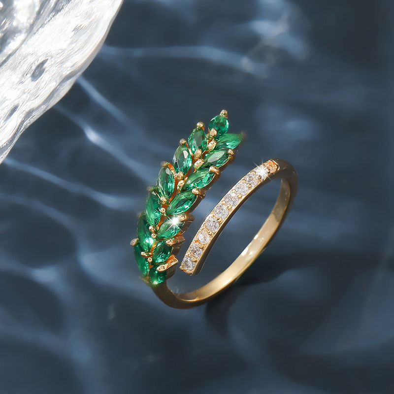 Wheat Ear Ring For Women Elegant Niche Minimalist Design_voghion.com