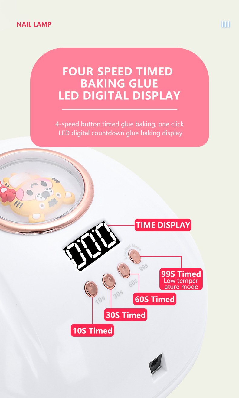 268W UV tırnak kurutucu lambası, geniş alan fototerapi makinesi