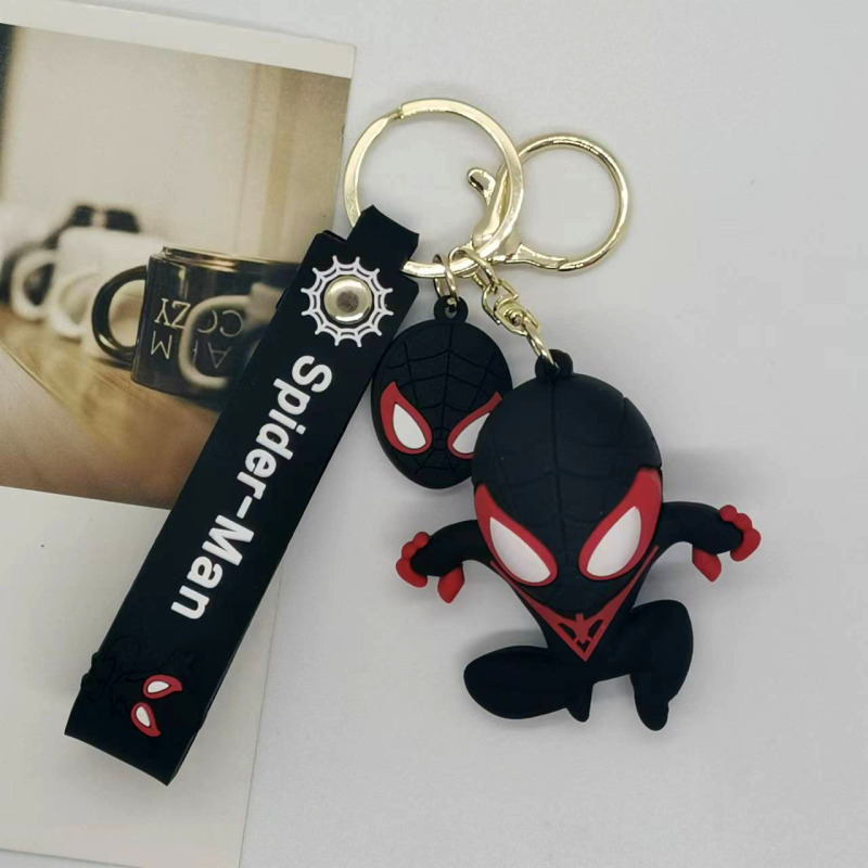 クロスボーダー創意漫画スパイダーマン毒公仔キーホルダーストラップ自動車キーホルダーアクセサリープレゼント|undefined