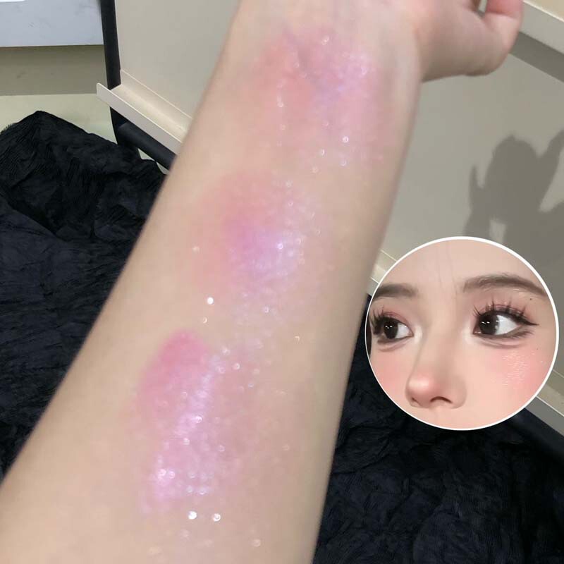 采菁选HERORANGE光影交织高光膏碎钻爆闪珠光闪立体卧蚕提亮高光|undefined
