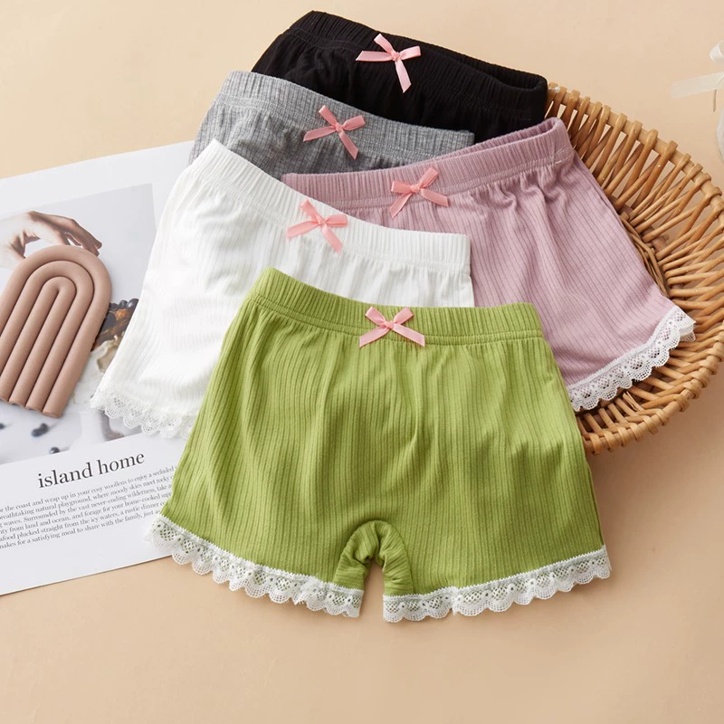 Детские защитные брюки Летние тонкие детские защитные брюки маленькая девочка плоские трусики