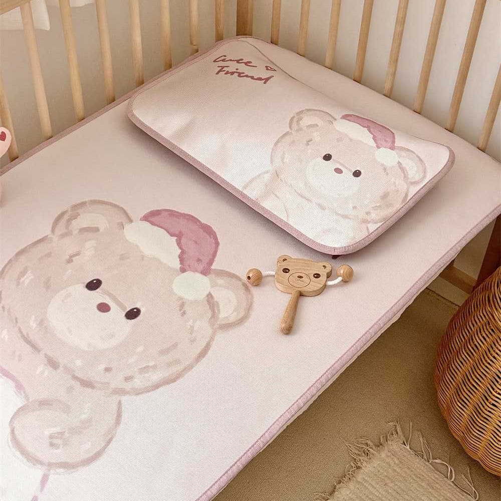 Washable Digital Printing Baby Ice Silk Mat Cartoon Kindergarten Baby Air Conditioning Soft Mat