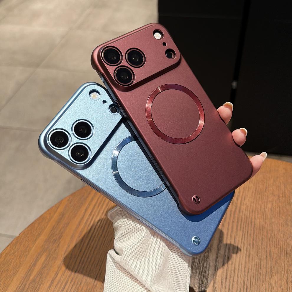 适用苹果18Pro手机壳iPhone17Promax高级感磁吸无边框车载保护16