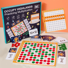 Cross-border children's early education three-in-one 99 multiplication table teaching aid 99 multiplication board operation battle intellectual toy