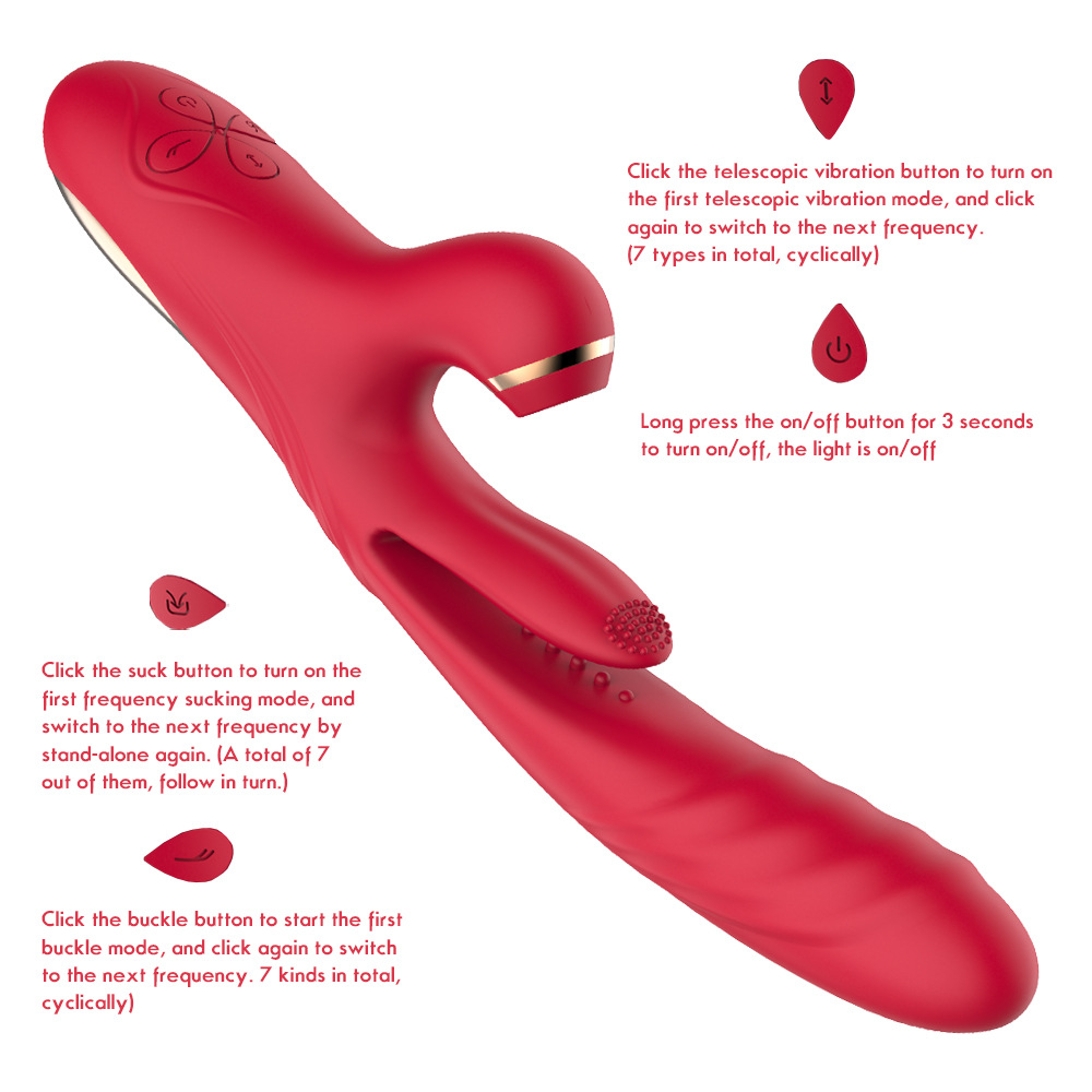 Daphne Sucks Vibrator, Zungenkuss, Vibrationen, Teleskop-Masturbator für Frauen mit variabler Frequenz, Sexspielzeug_voghion.com