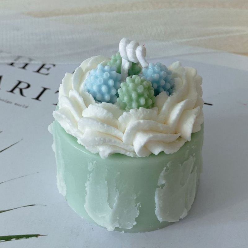 Luz verde pastel de bayas (5,8*5,5*6)