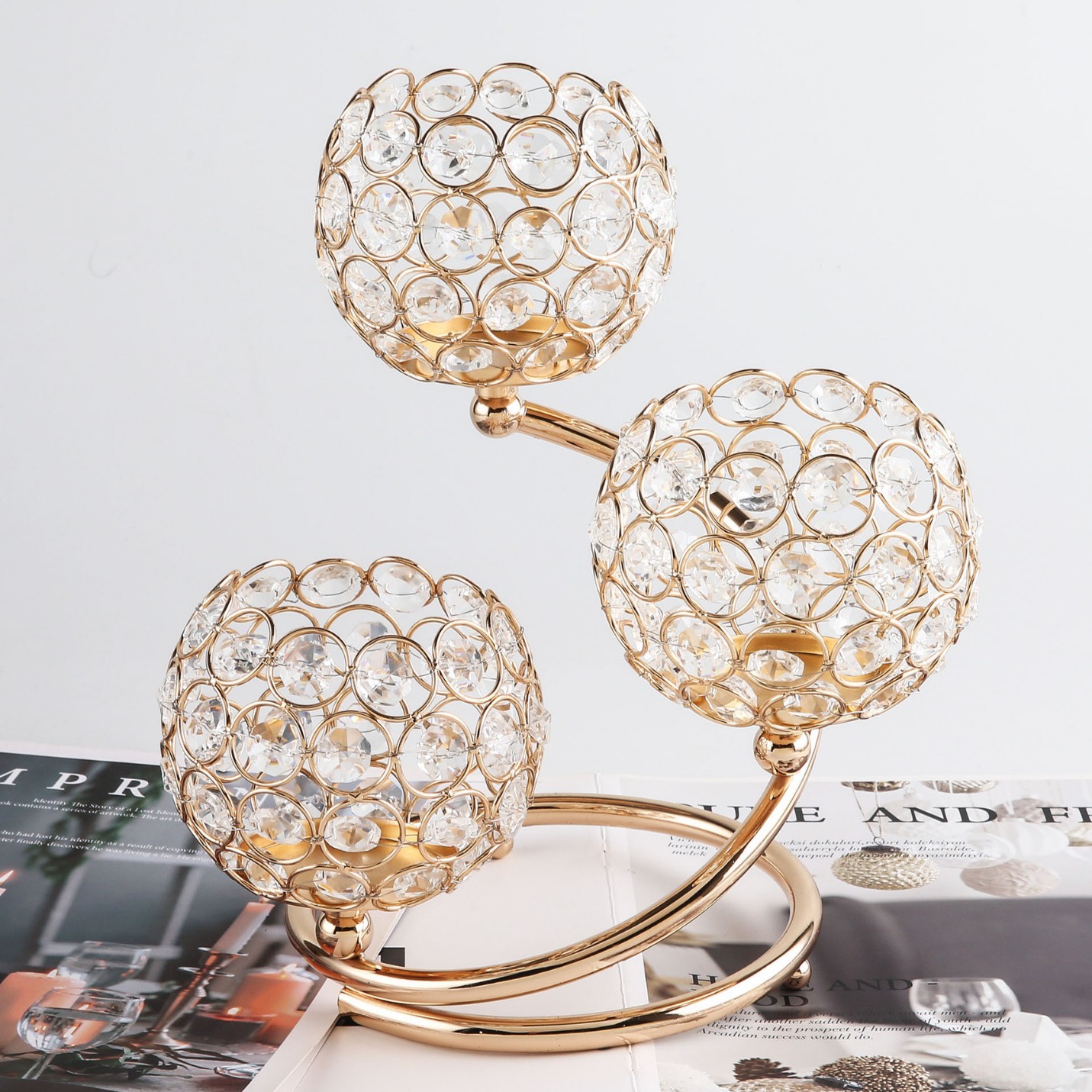 황금 수정구슬 23*24CM