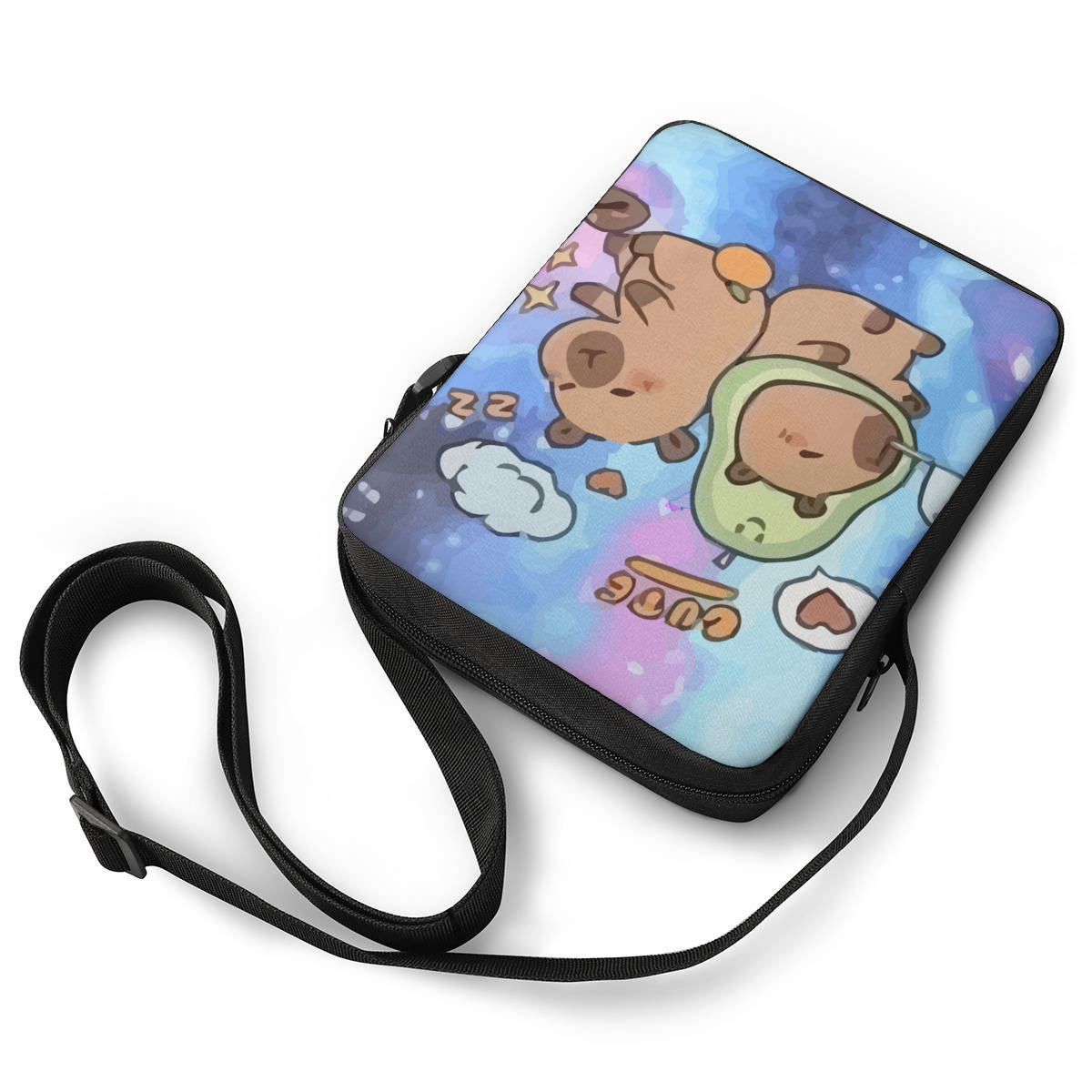 Transfronterizos Kapibara bolsa de hombro de impresión linda bolsa de hombro bolsa de montaña al aire libre bolsa personalizada