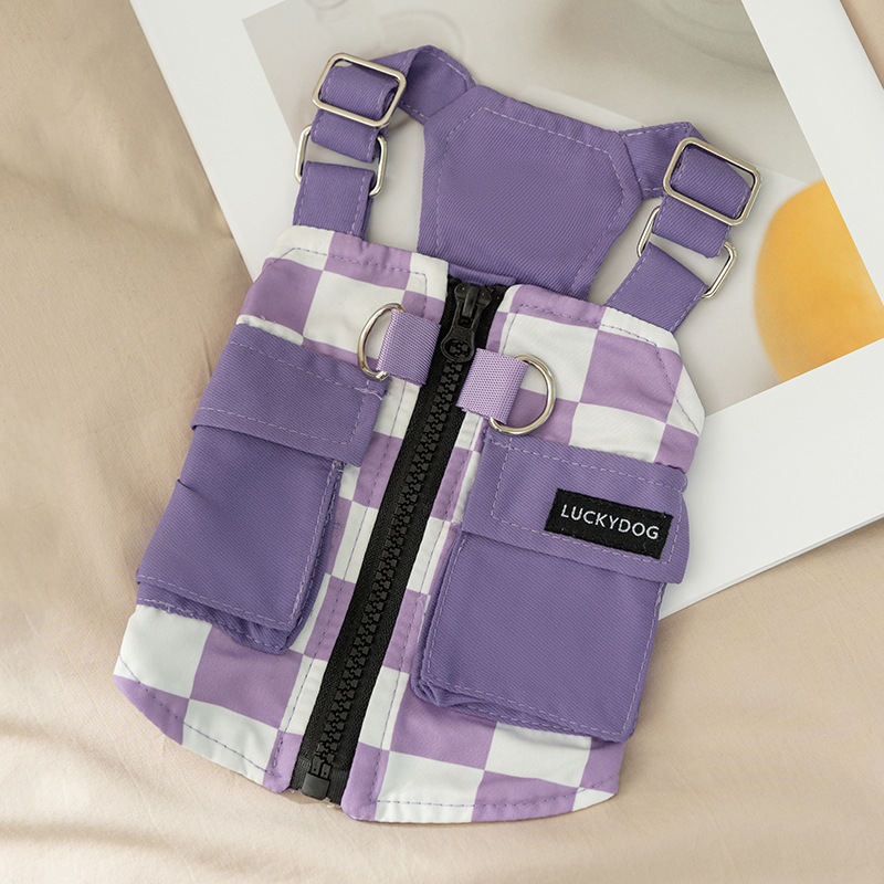 Otoño y invierno herramientas frescas cinturones para perros chaleco chaleco perros pequeños y medianos gatos mascotas Teddy Bear ropa de perro