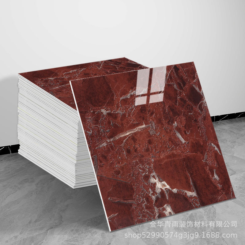 30*30 Imitation Marble Wall Decoration Stickers Waterproof Wallpaper Self-Adhesive Tile Stickers Foreign Trade Wholesale Cross-Border Labeling