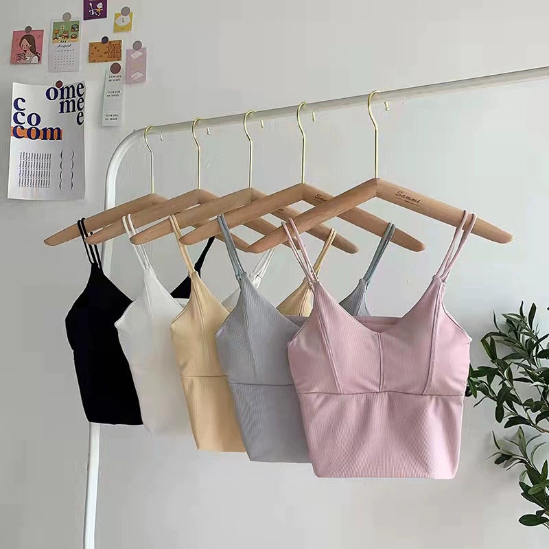 Летняя шелковая топик с чашками, сексуальные бретели, бюстгальтер-балконет, красивая спина, на плече