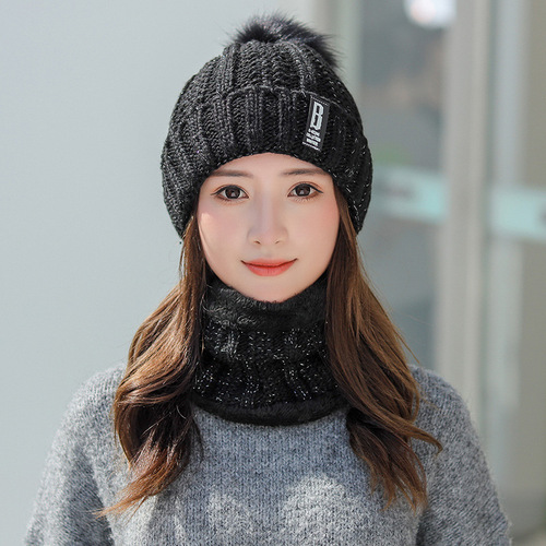 Winter Hat for Women, Korean Version Student Casual Fleece Warm Hat for Autumn and Winter, Riding Cold-Proof Knitted Hat