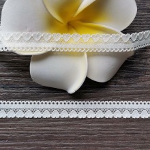 1.2cm新款蕾丝花边爱心图案花型lace娃娃衣童装服装辅料弹力带子