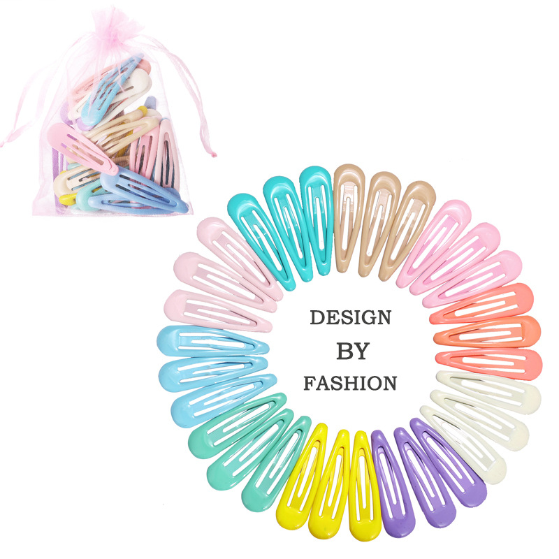 Cute Geometric Water Drop Candy Color Hair Clip display picture 2