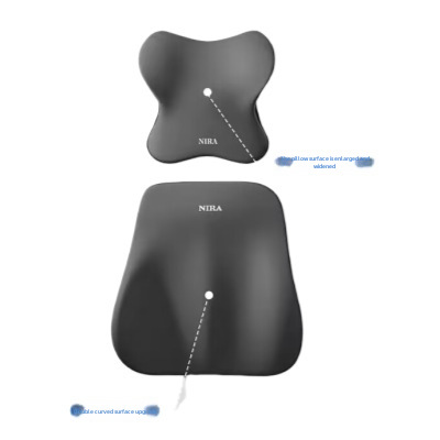 Auto Kopfstütze Nackenschutz Anzug Latex Auto Lordosenstütze Kissen Lendenwirbelstütze Autostütze Rückenlehne Sitz Fahrer Taillenschutz_voghion.com