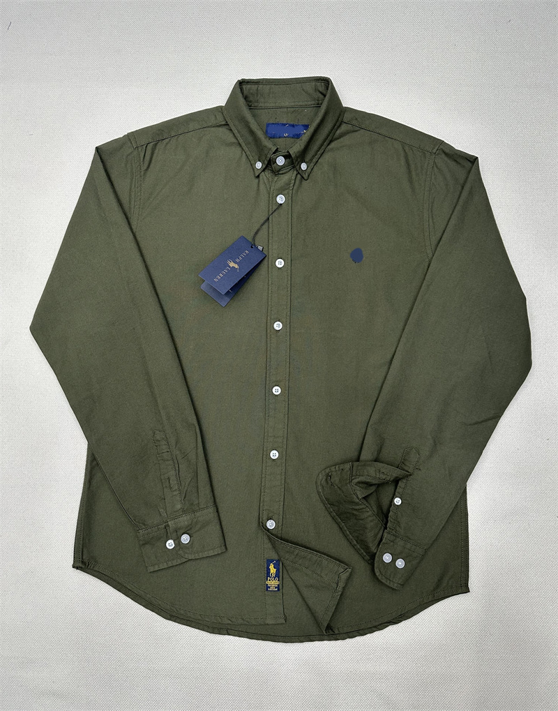 Polo Ralph Lauren Shirt Oxford Pony Embroidery Green
