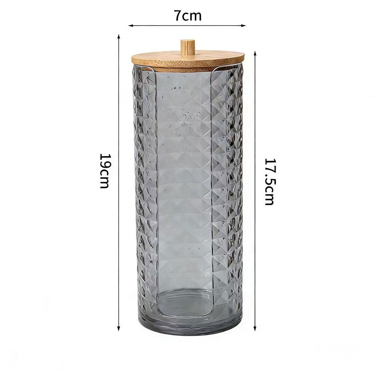 [Tienda de fábrica gris transparente] caja de almacenamiento de algodón acrílico se puede superponer portátil permeable a la ceniza para el almacenamiento de maquillaje doméstico