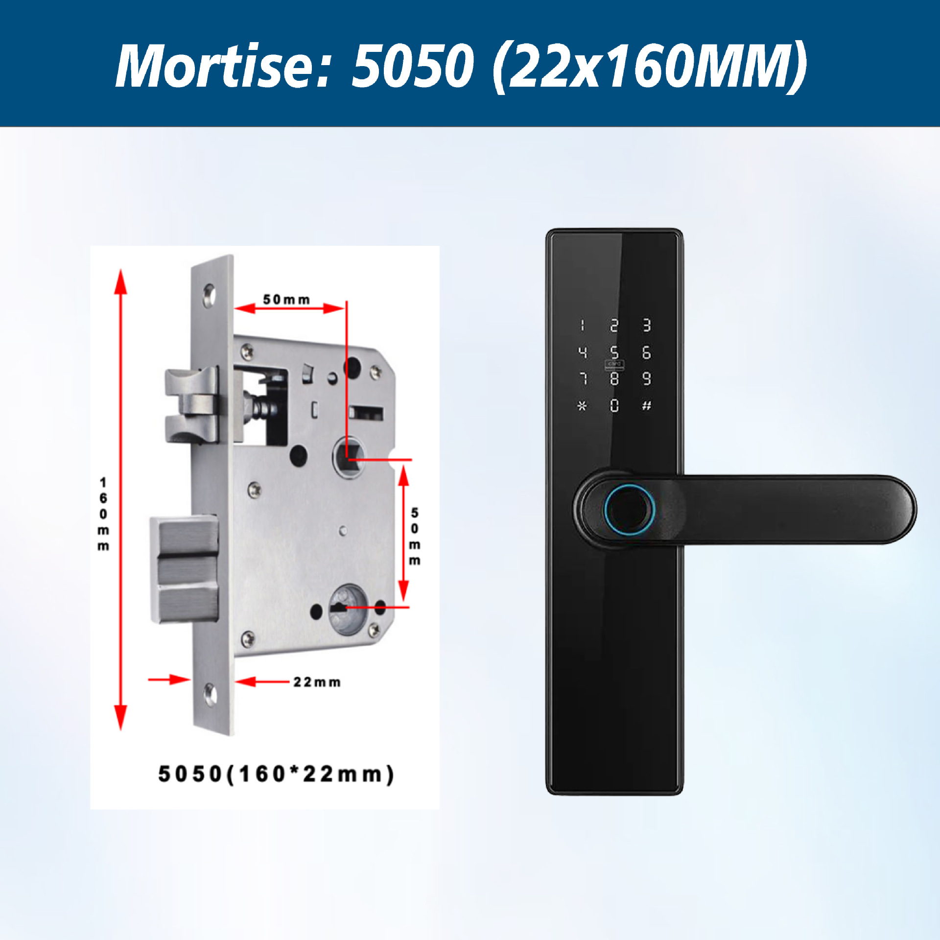 Cerradura de Huella Digital para Puerta de Madera, Cerradura Universal para Casa de Alquiler, Cerradura Inteligente con Contraseña Remota para el Hogar, Cerradura Electrónica Matter, Español