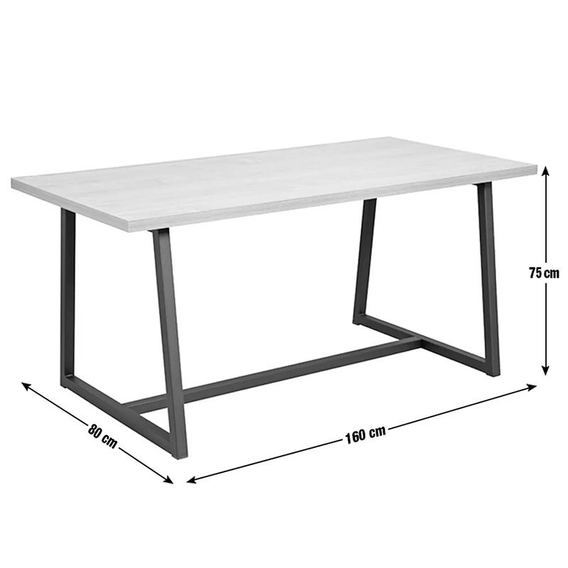 Dunelm exporta mesa de comedor de madera maciza de lujo ligero de alta sensación de mesa mesa de comedor MDF mesa de comedor de madera