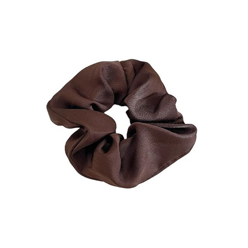 Temperamento satén anillo de cabello de bolas de cabello de mujer cuerda de cabello de alta elasticidad correa de goma duradera de alta calidad