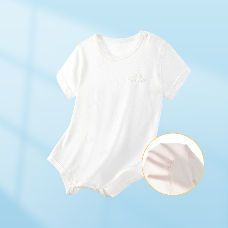 Baby summer jacket, camiseta de manga corta, camiseta de triángulo, pijamas delgados para hombres y mujeres, ropa de verano, ropa de bebé