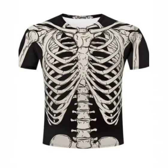 Halloween Skull Splanchna 3D Printed t Shirt Men Women Casual Tshirt Y2K Harajuku