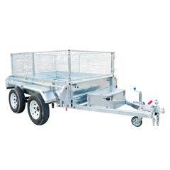 ケージ付きトレーラー亜鉛メッキメッシュ工具車輸出規格10*5 10*8オンデマンド製造メーカー直販