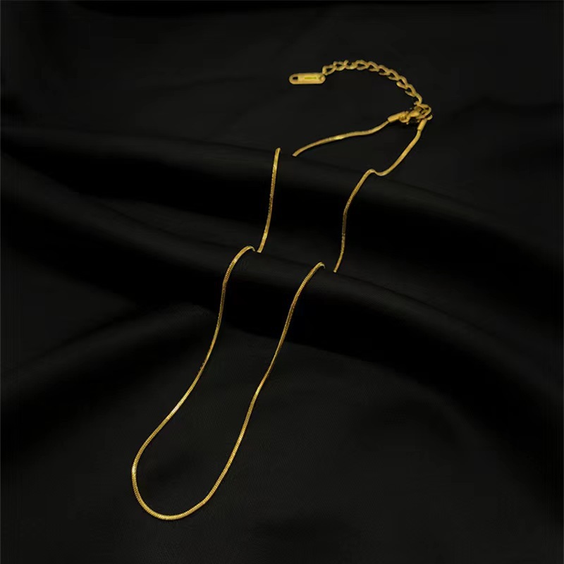 304 Stainless Steel Material Solid Color 304 Stainless Steel Elegant Simple Style 304 Stainless Steel Necklace