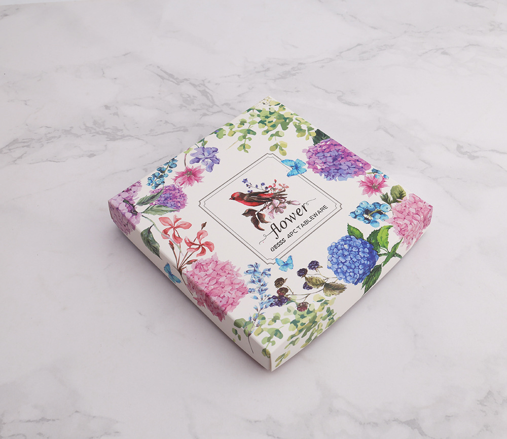 鸟语花香花朵勺叉彩盒 (2)
