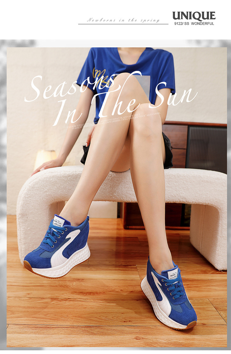 Giày sneaker nữ đế dày lưới thoáng khí, đế mềm êm chân — màu đen chi tiết 16