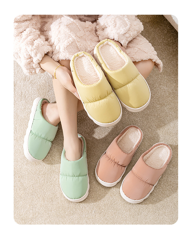 Neue Herbst- und Winter-Baumwoll-Hausschuhe für Liebhaber mit dicker Sohle und rutschfester, warmer Plüsch-Hausschuhe für Männer und Frauen_voghion.com