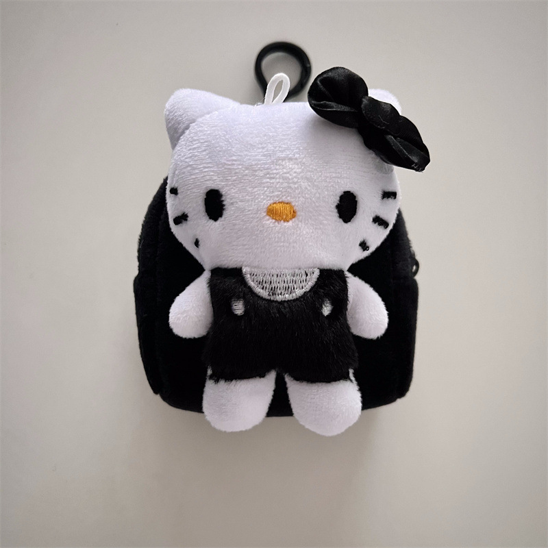 漫画ハロー KT 猫小銭入れぬいぐるみポータブルカードホルダー外出収納キーホルダーミニバッグ|undefined