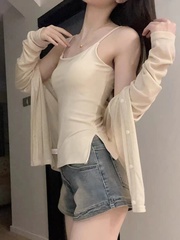 修身文胸一體吊帶背心早春2024新款性感外穿帶胸墊美背甜辣小上衣