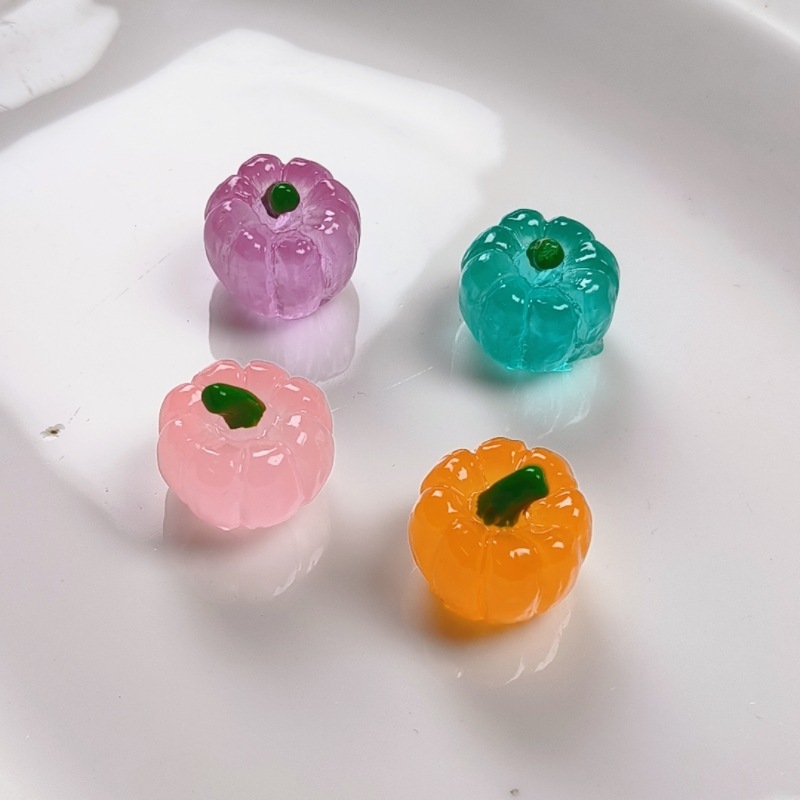 ハロウィン装飾材料悪魔カボチャ樹脂装飾品発光カボチャトウモロコシ DIY ジュエリーアクセサリー|undefined